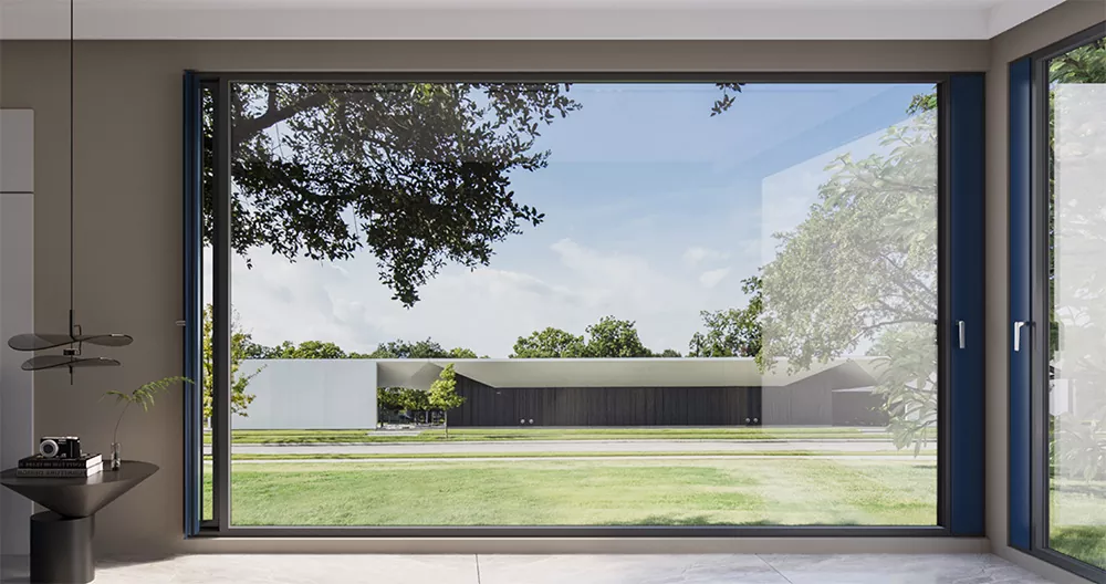 Заманауи тұрғын және коммерциялық ғимараттарға арналған инновациялық микро желдеткіш алюминий терезелері